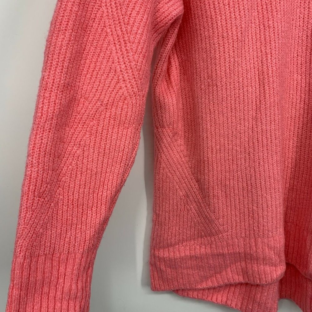 Old Navy Sweater Pink Tunic Slouchy Turtleneck Ribbed Pullover Knit - Picture 5 of 10